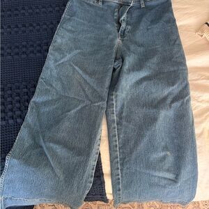 H&M Flare Wide-Leg Denim Jeans